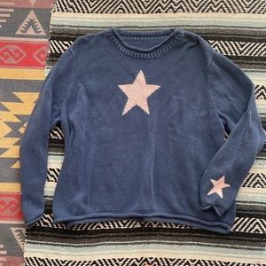 Vintage knit star sweater